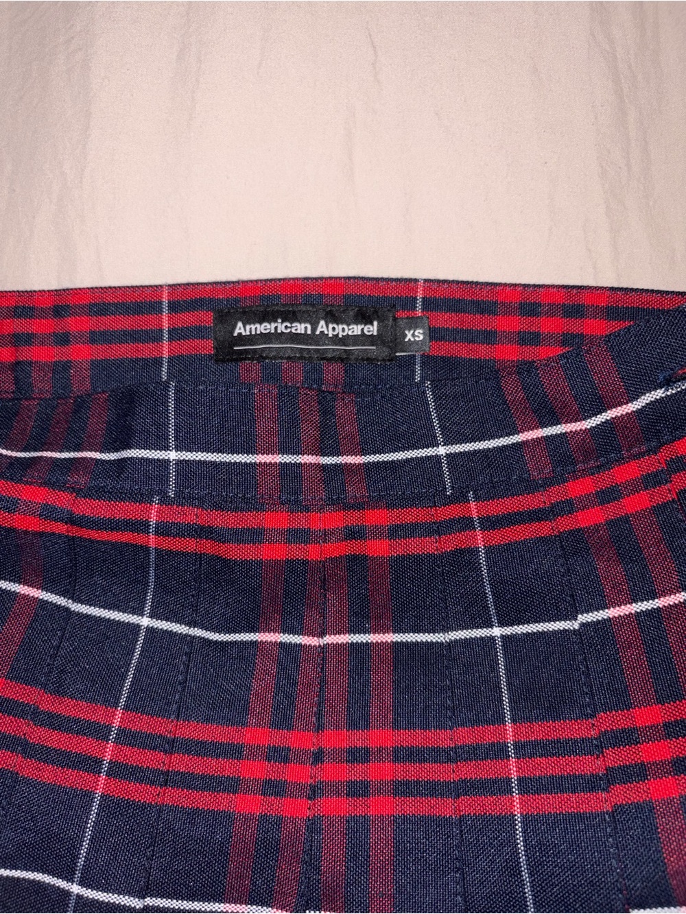 Vintage American Apparel Plaid Pleated Skirt - Picture 7 of 7